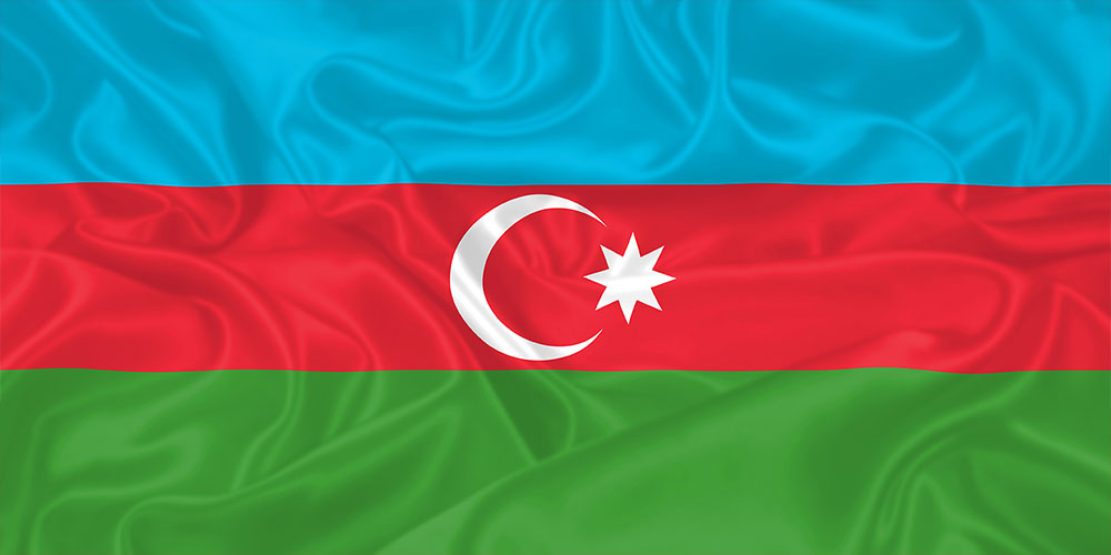 USCPAHA Country Flag of Azerbaijan