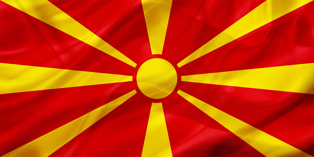 USCPAHA Country Flag of North Macedonia