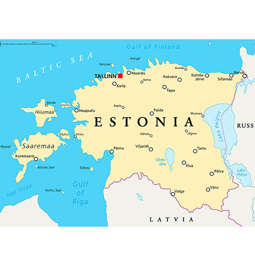 USCPAHA map of Estonia