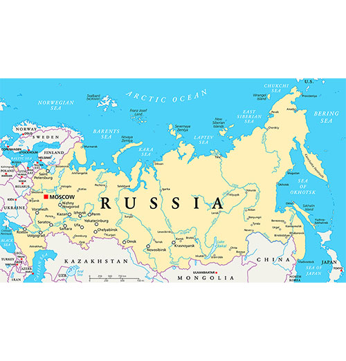 USCPAHA map of Russia