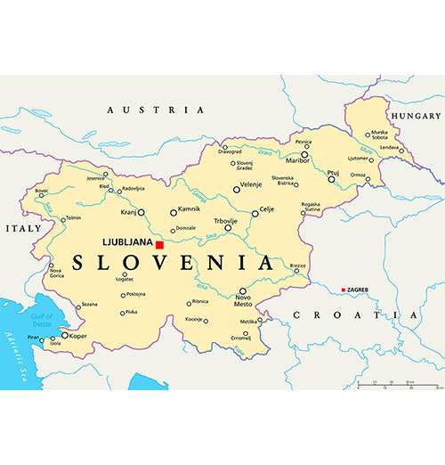 USCPAHA map of Slovenia