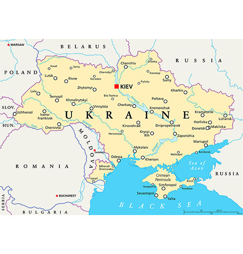 USCPAHA map of Ukraine